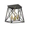 Z-Lite Trestle 3 Light Flush Mount, Matte Black & Olde Brass 447F11-MB-OBR - alternate 4